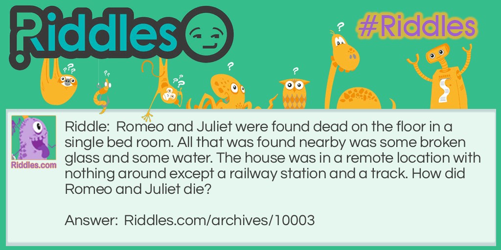 Romeo and Juliet Riddle Meme.