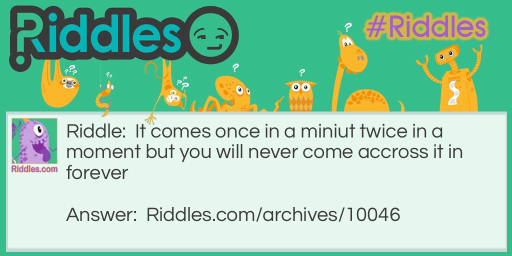 never in forever Riddle Meme.