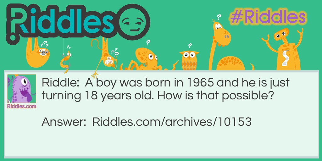 Age Riddle Meme.