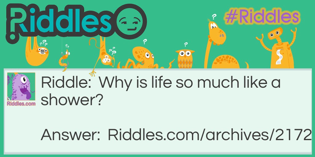 Why Is Life Like A Shower Riddles