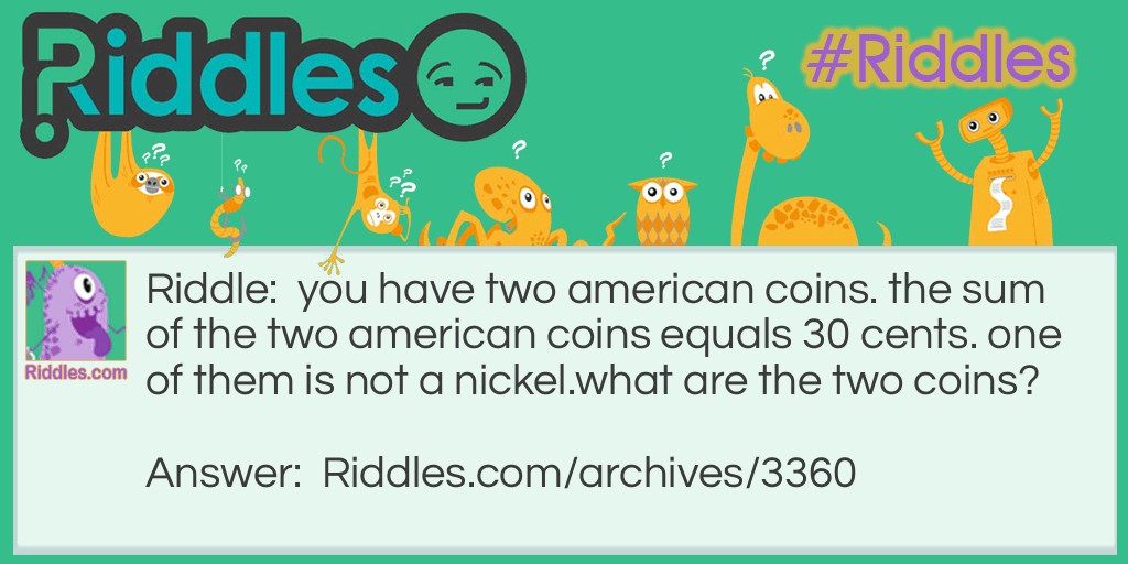 the two coins Riddle Meme.