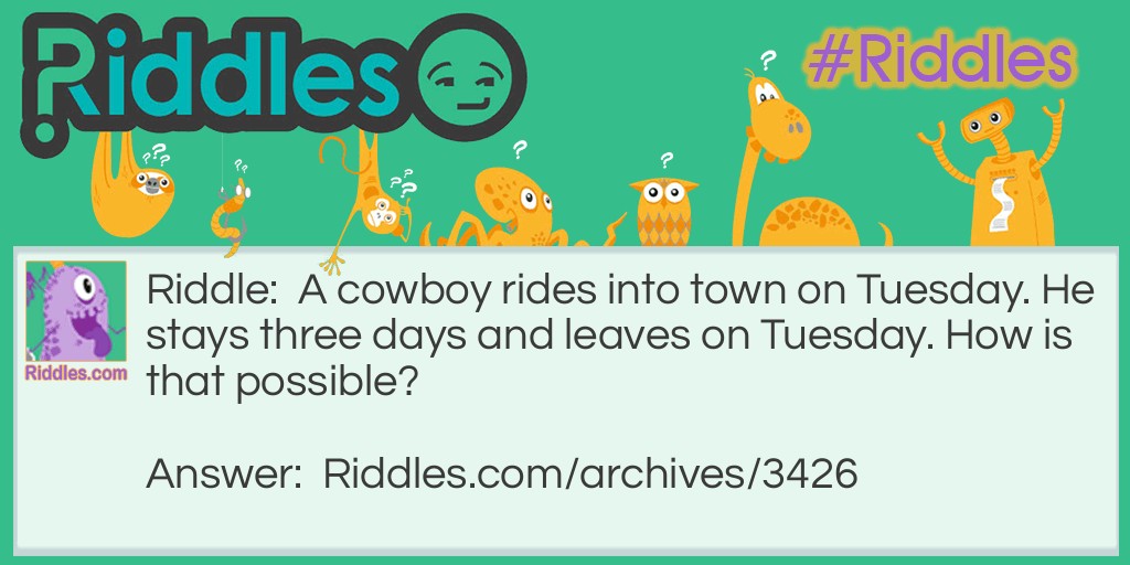 A Cowboy Riddle Meme.