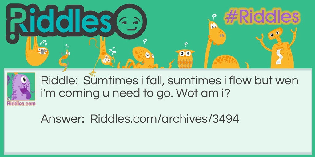 Sumtimes Riddle Meme.