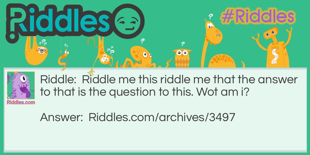 I am Riddle Meme.