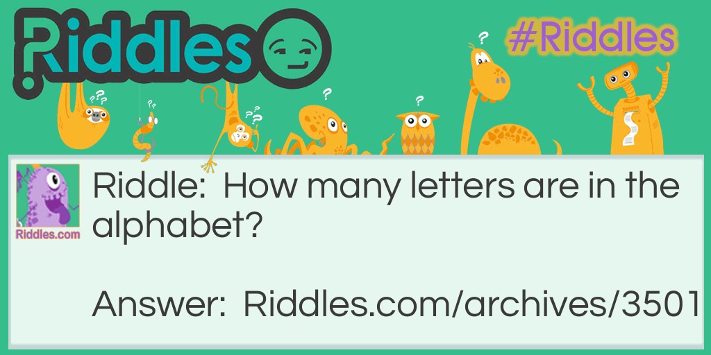 How many letters? Riddle Meme.