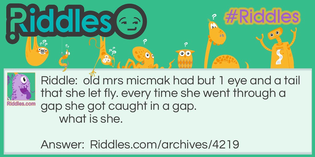 old mrs micmak Riddle Meme.