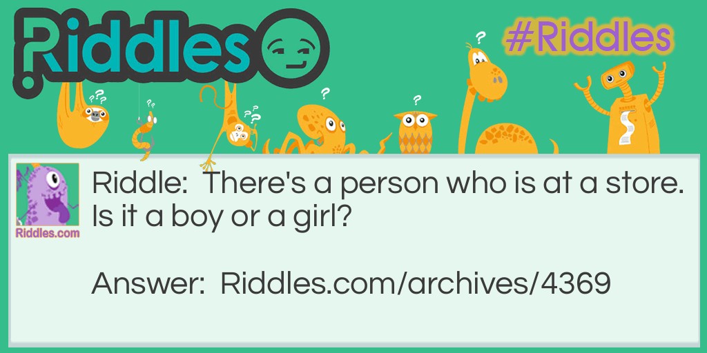 Boy or Girl? Riddle Meme.