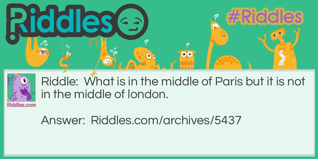 Paris Riddle Meme.