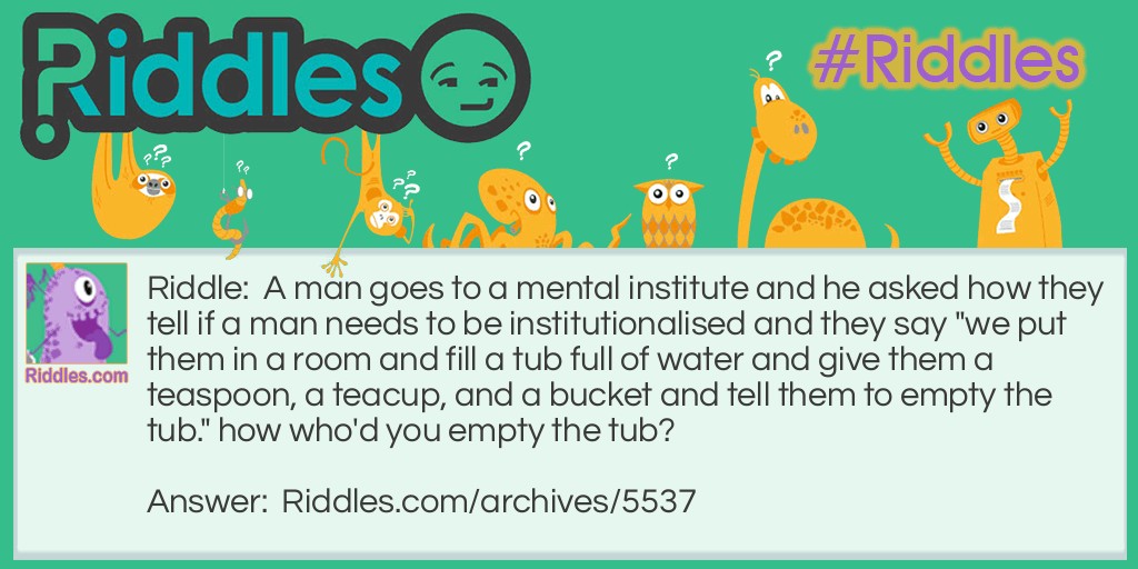 A man in an institute Riddle Meme.