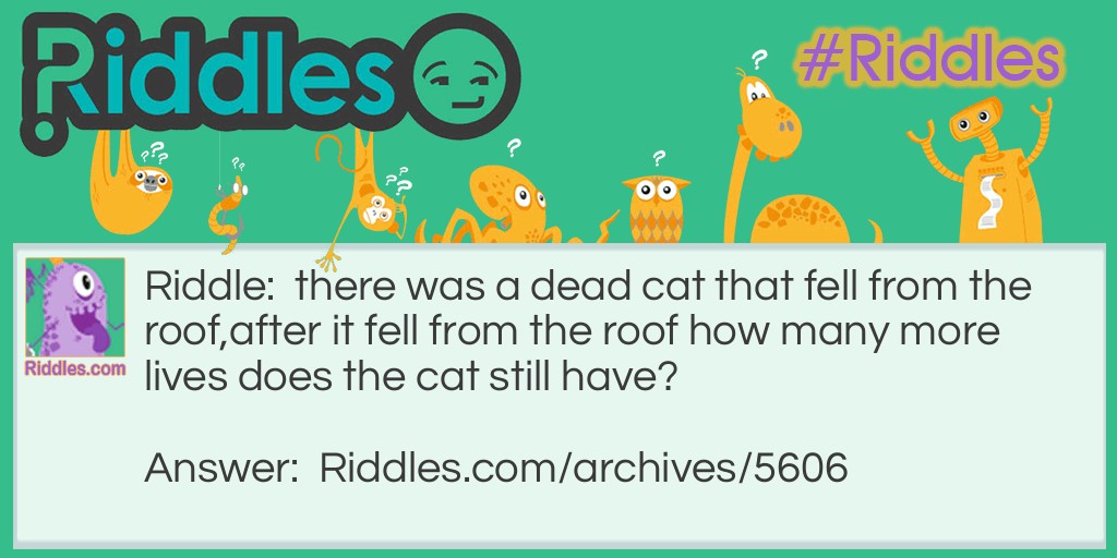 9 lives Riddle Meme.