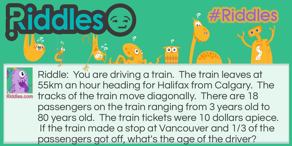 The Weird Train Riddle Meme.