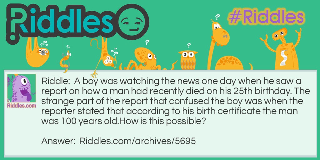 odd news report Riddle Meme.