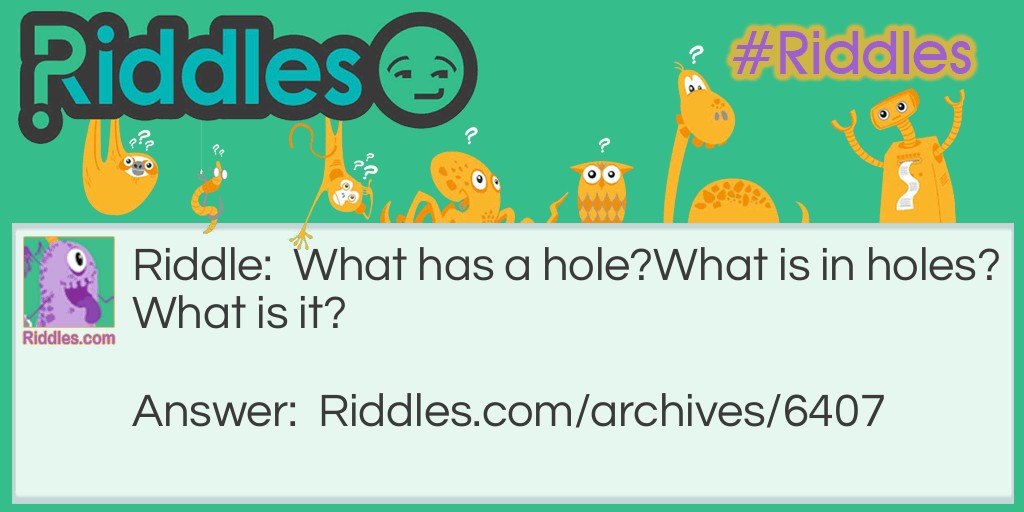 Holes Riddle Meme.