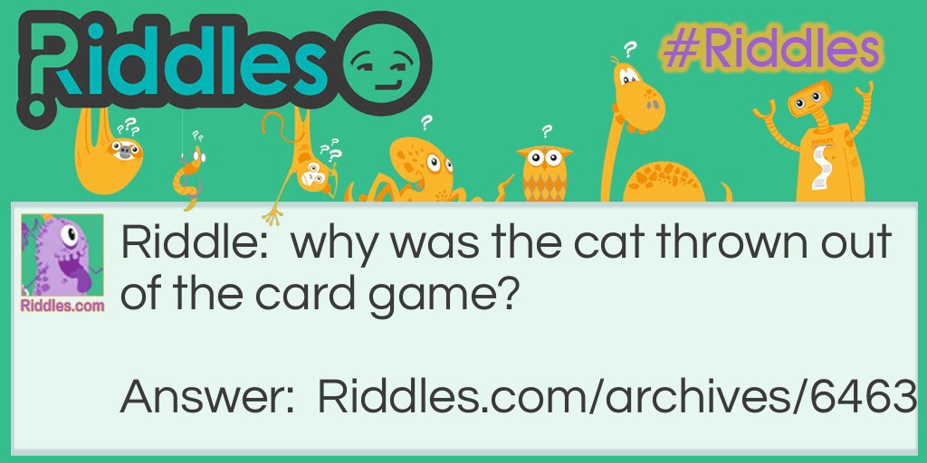 card game Riddle Meme.