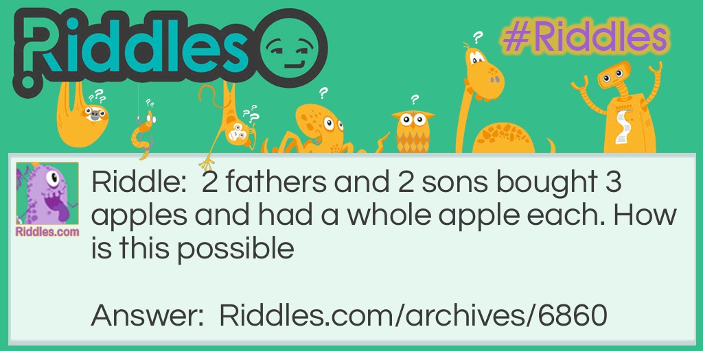 Apples Riddle Meme.