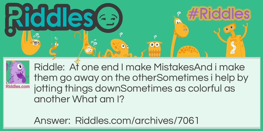 Mistakes Riddle Meme.