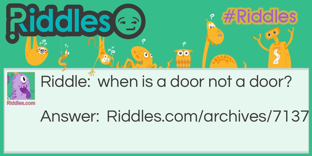 door Riddle Meme.