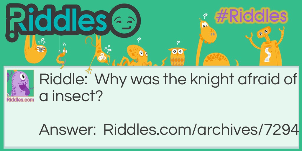 Knight Fright Riddle Meme.