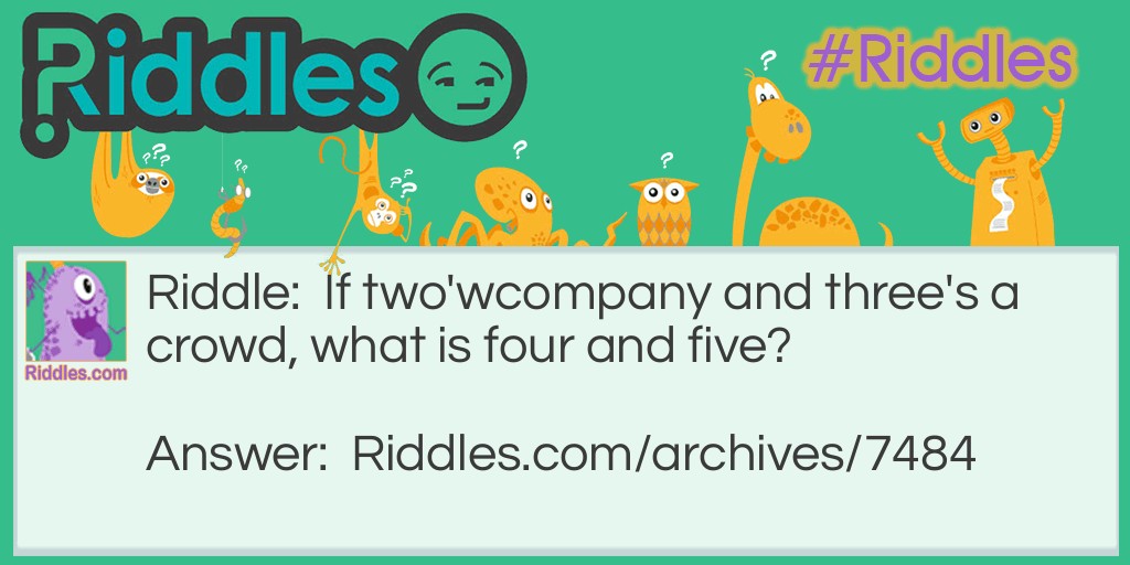 4+5=? Riddle Meme.