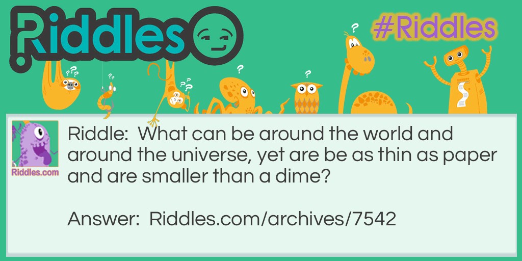 A very small universe? Riddle Meme.