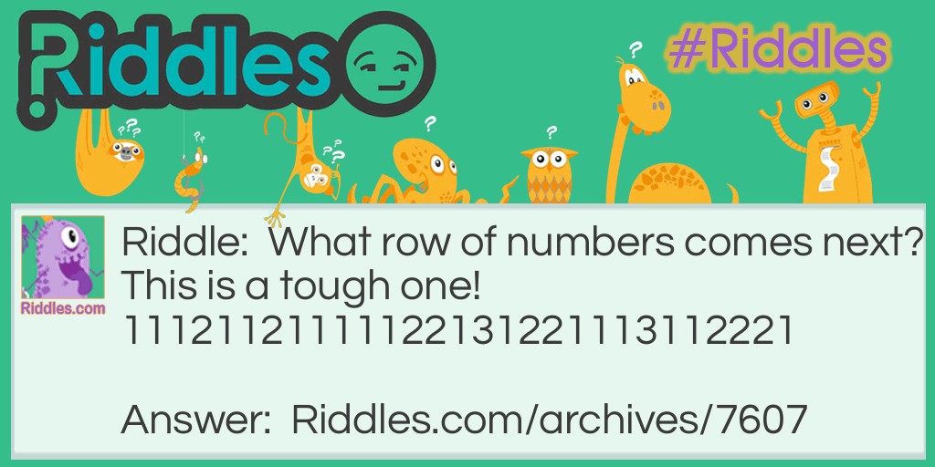 numbers Riddle Meme.