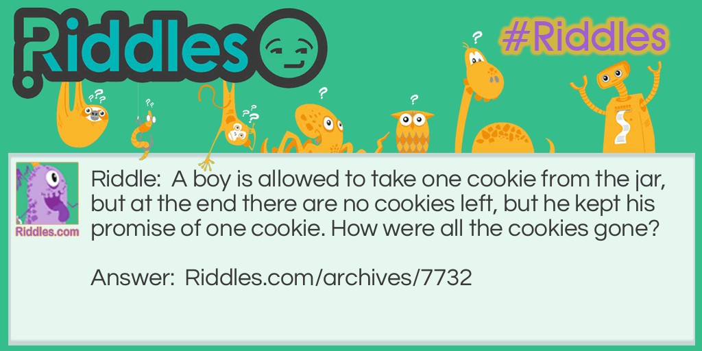 The Cookie Riddle Meme.
