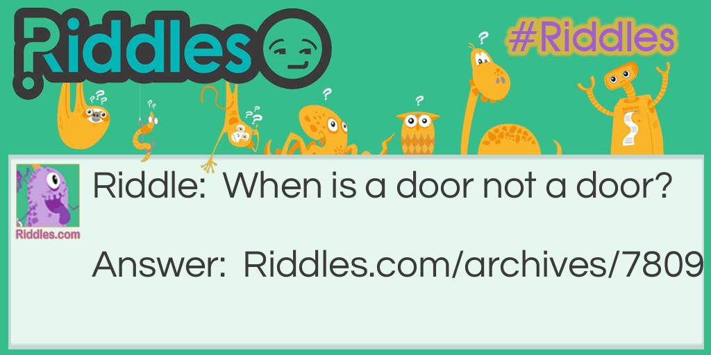 door Riddle Meme.