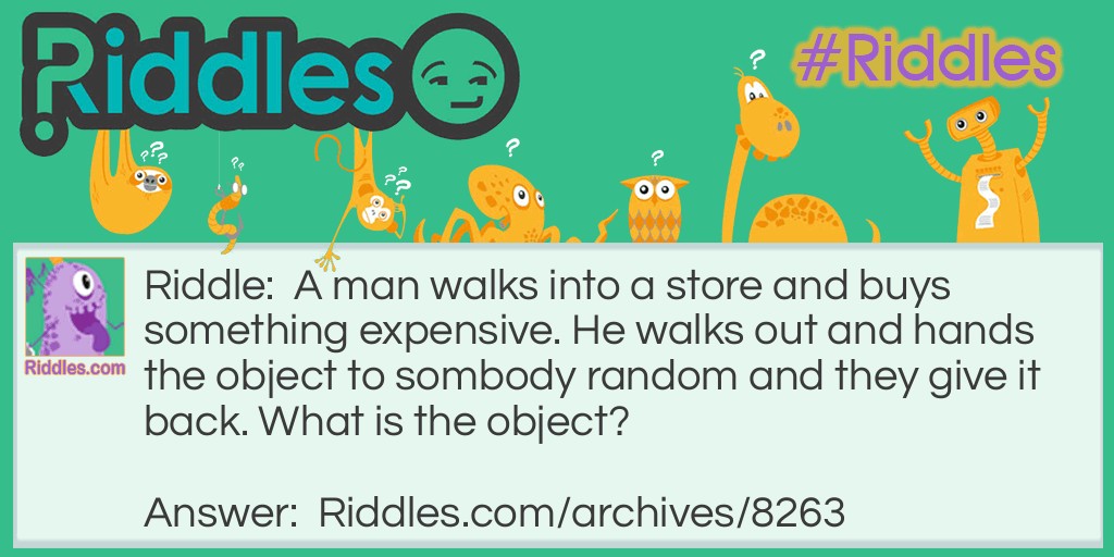 A Mysterious Object Riddle Meme.