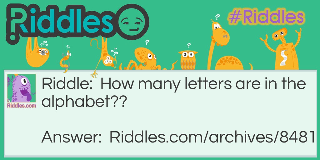 The Alphabet Riddle Meme.