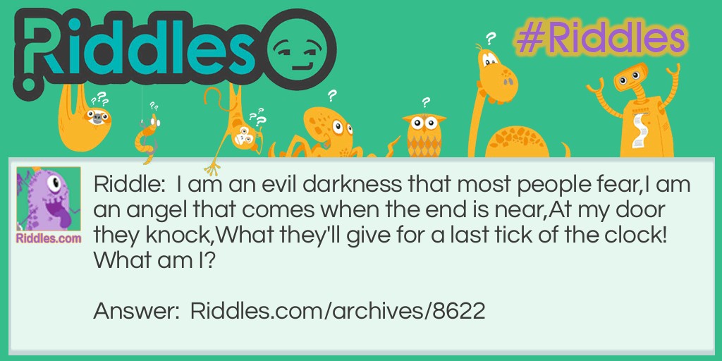 Pure Evil Riddle Meme.