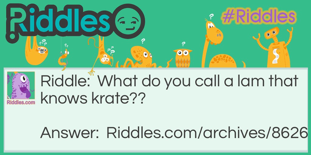 Krate Riddle Meme.