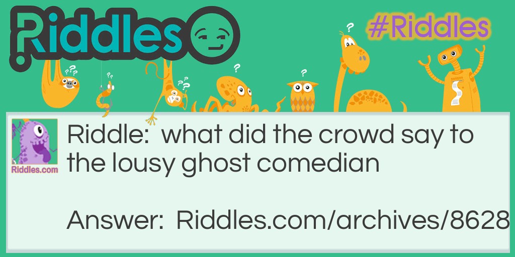 the ghost crowd Riddle Meme.