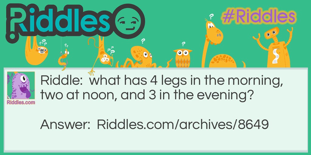 Legs Riddle Meme.