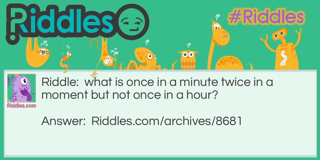 time Riddle Meme.