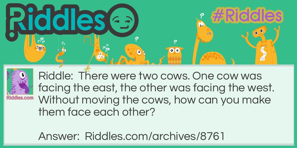 Two Cows Riddle Meme.