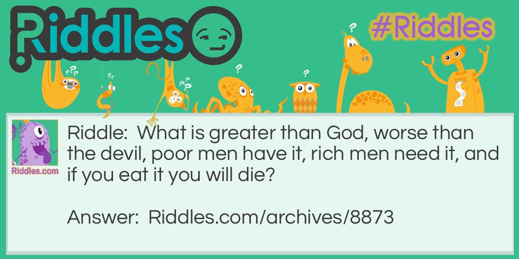 What is it? Riddle Meme.