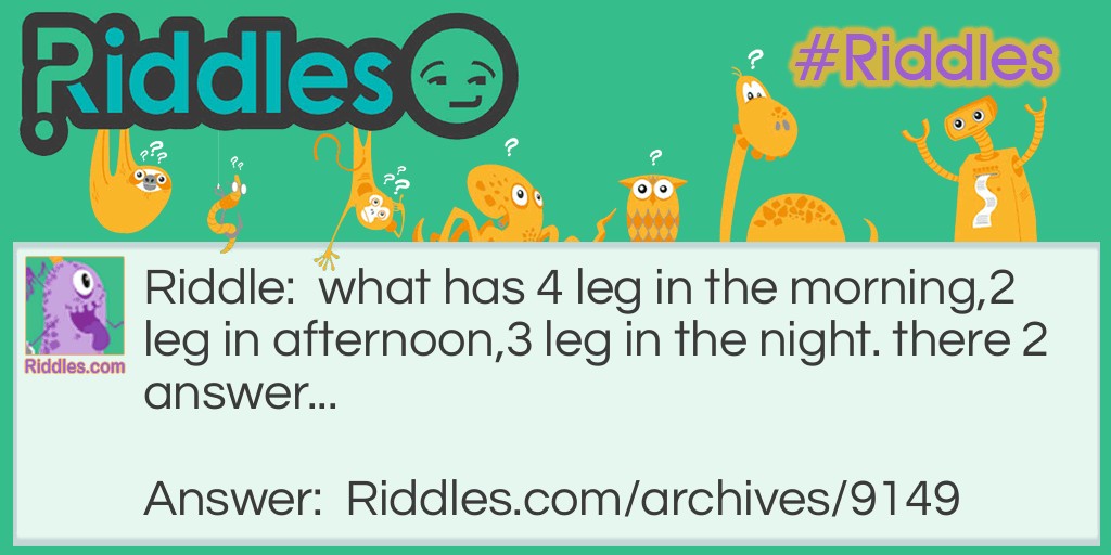 leg Riddle Meme.