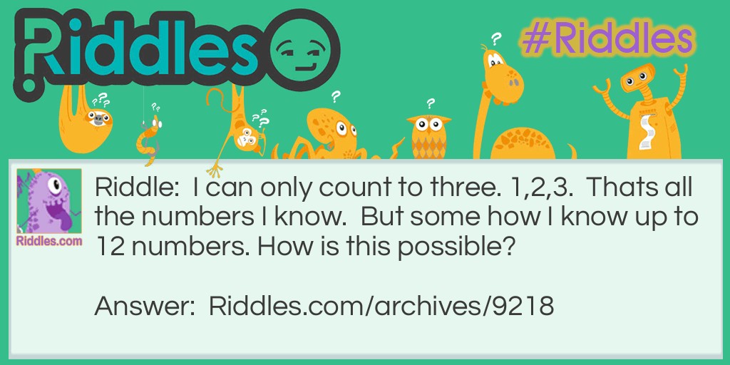 Counting to 3 Riddle Meme.