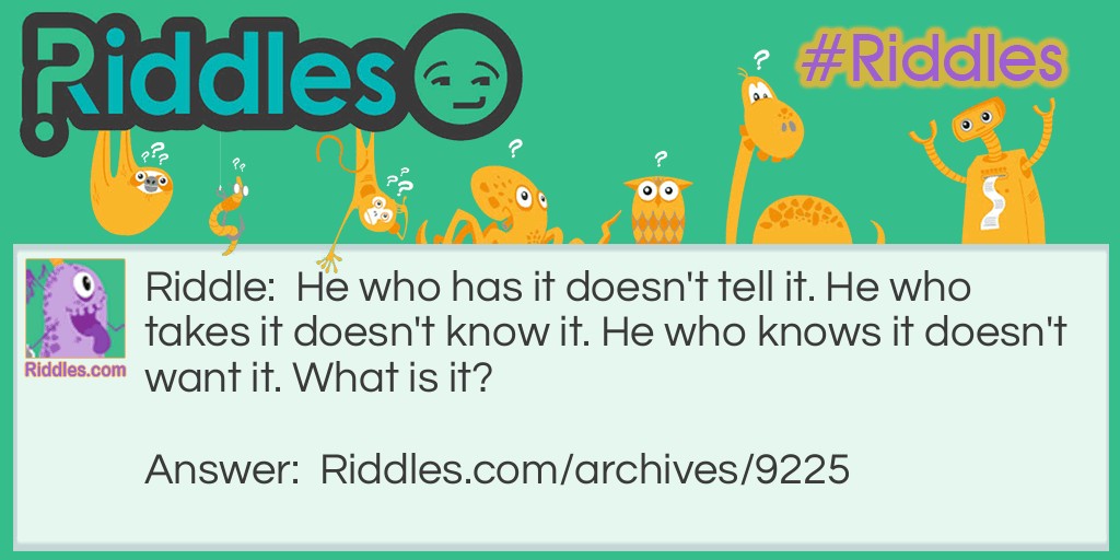 What is it? Riddle Meme.