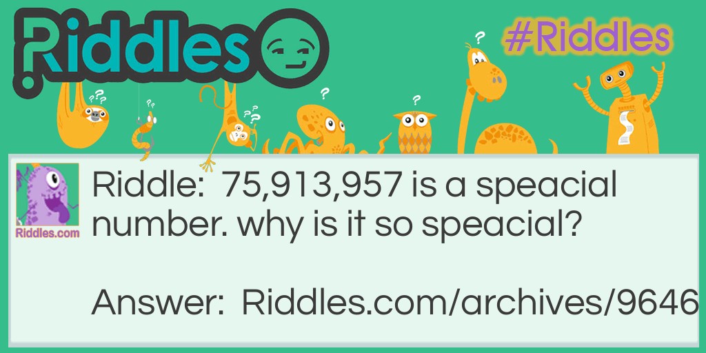 Numbers Riddle Meme.