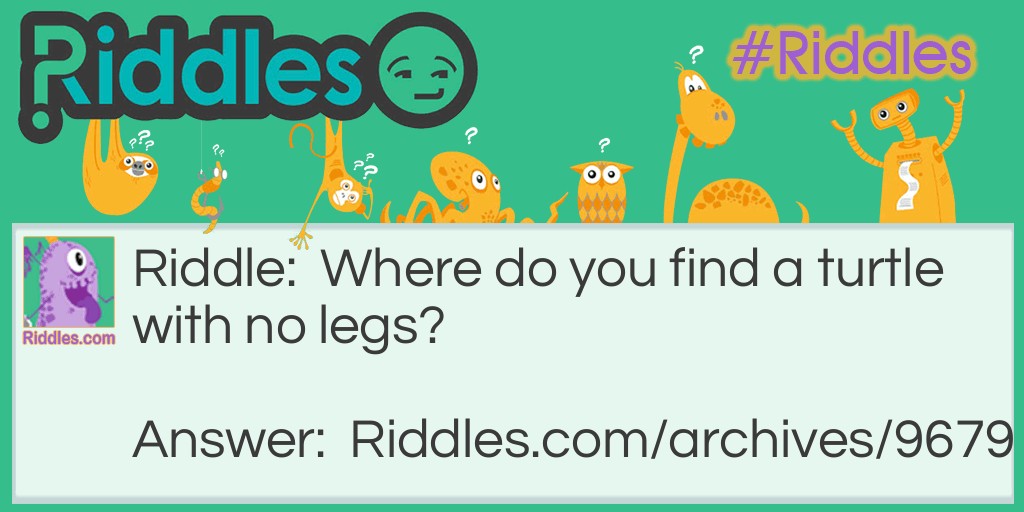 Where? Riddle Meme.