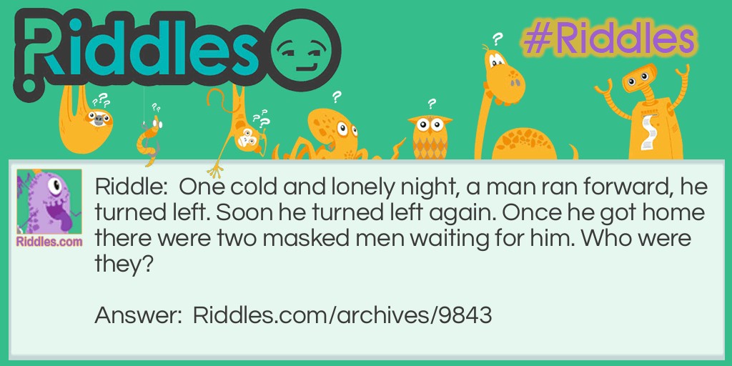 2 Masked Men Riddle Meme.