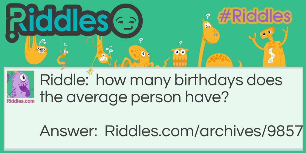 birthday Riddle Meme.