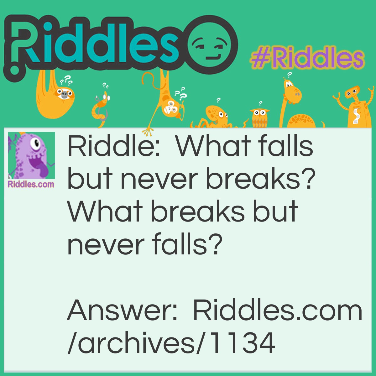 what-falls-but-never-breaks-riddles