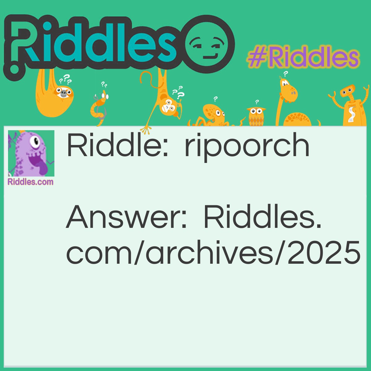 What Is This Riddle?