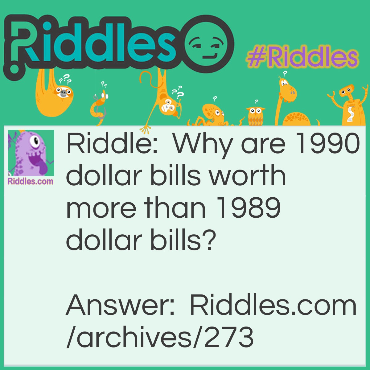 The 1990 Dollar Riddle - Riddles.com