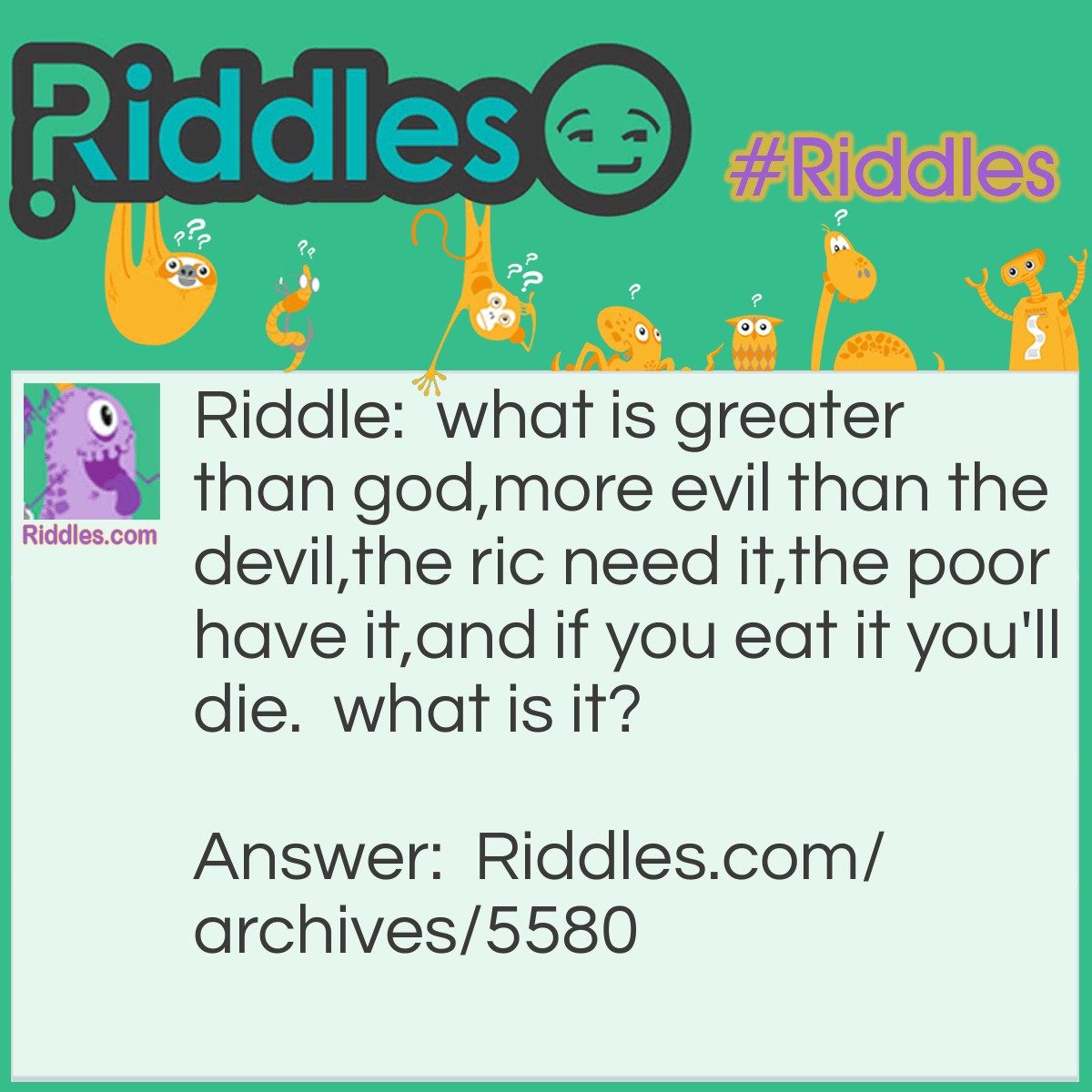 What S Better Than God Riddle