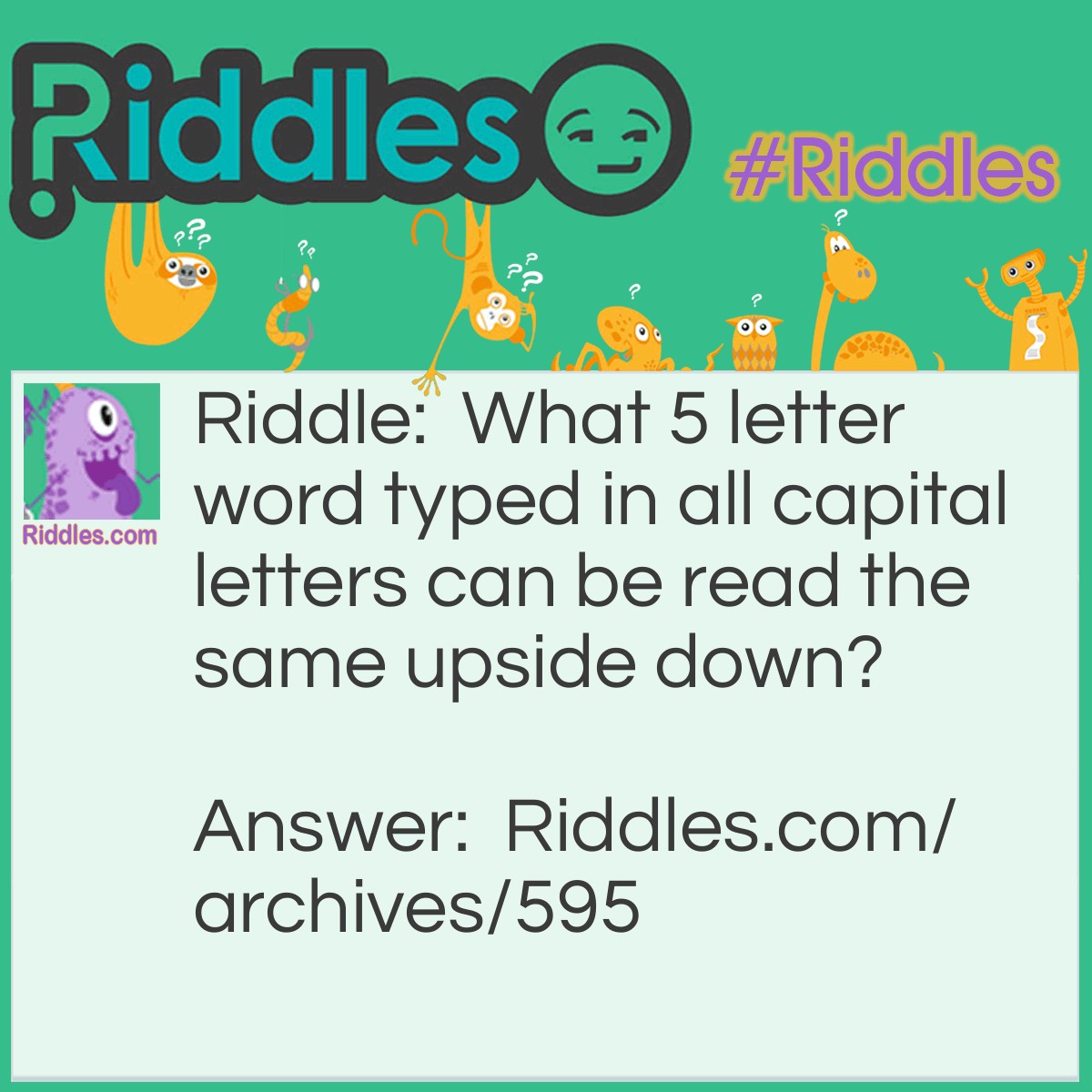 Same Upside Down Riddles