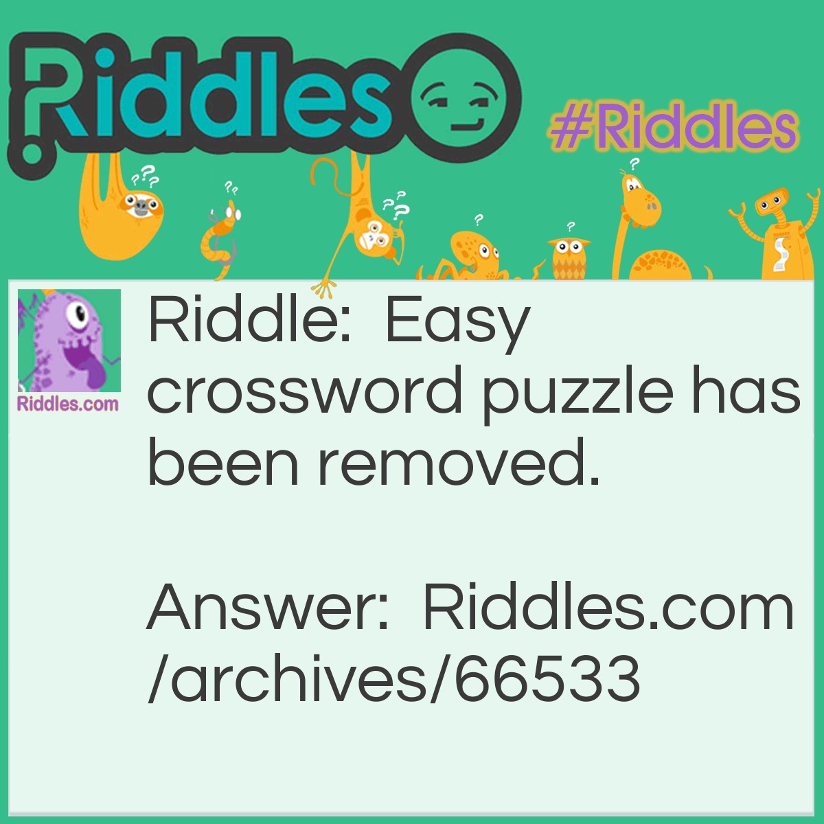 Easy Crossword Puzzle - Riddles.com