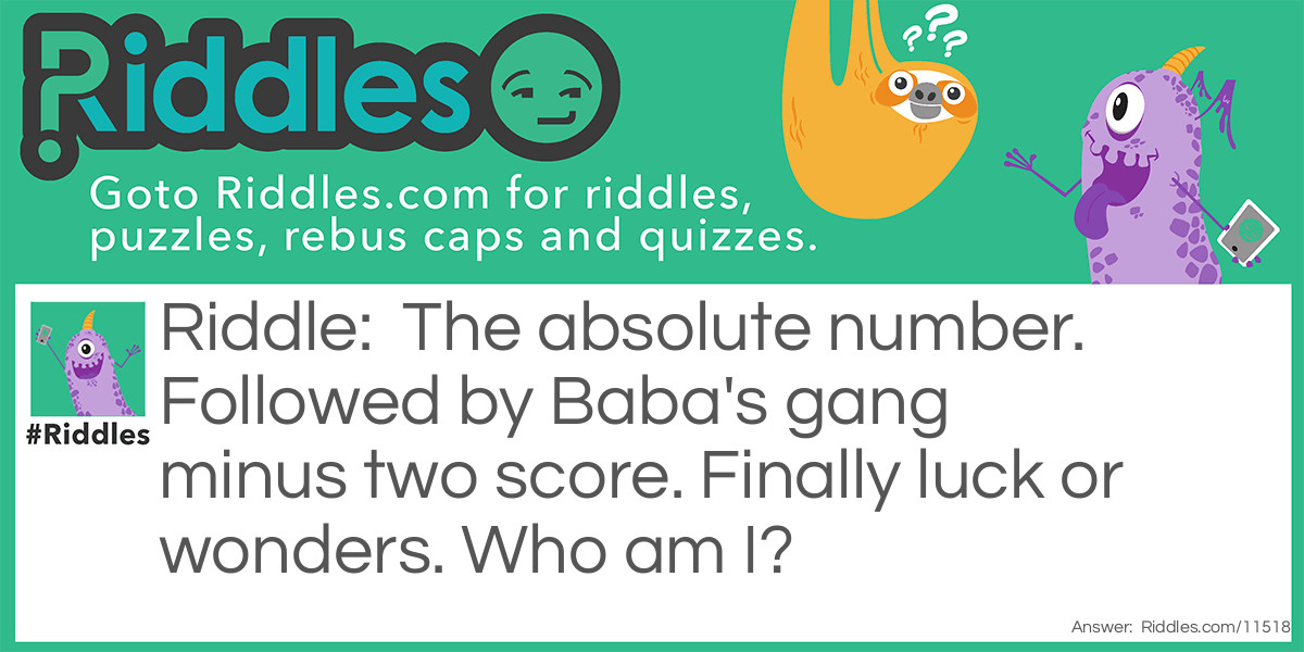 Identity in Numbers Riddle Meme.